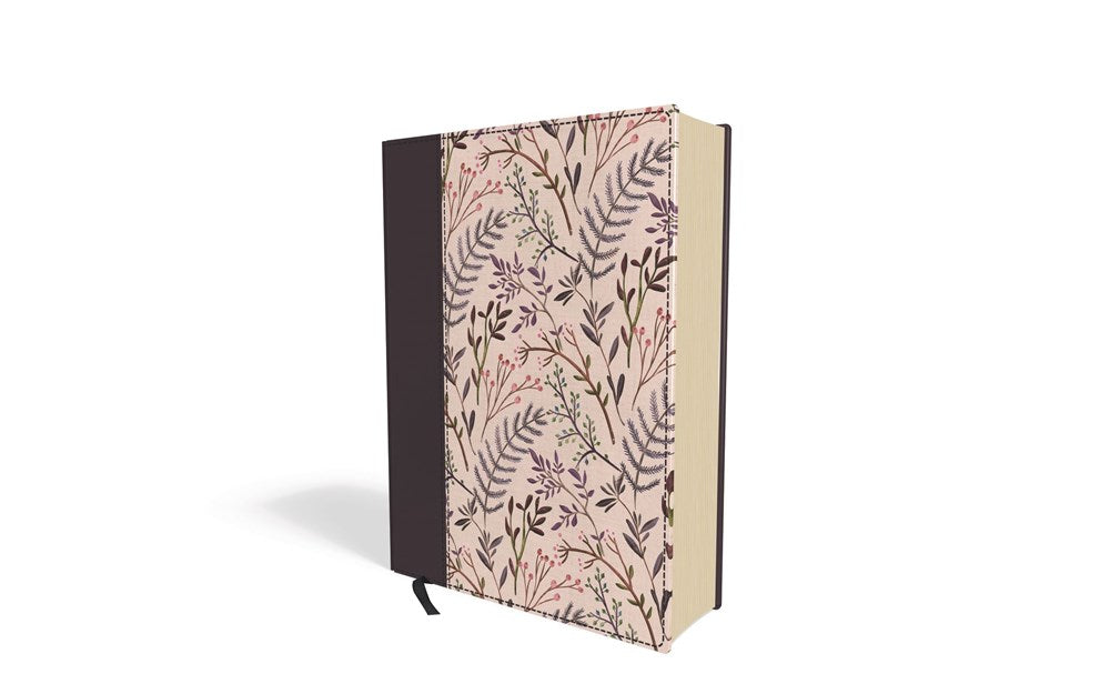 NIV, Journal the Word Bible (Perfect for Note-Taking), Cloth over Board, Pink Floral, Red Letter, Comfort Print