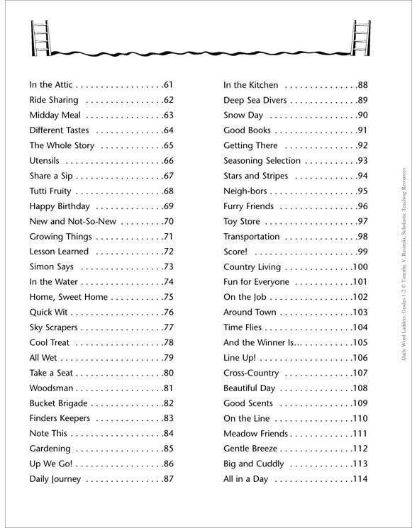 Daily Word Ladders: Grades 1-2