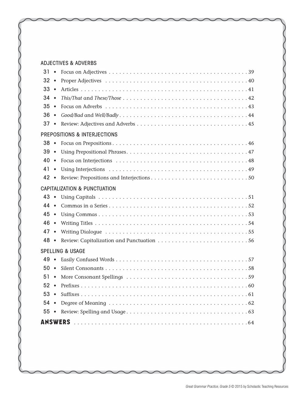 Great Grammar Practice: Grade 5
