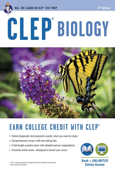 CLEP(r) Biology Book + Online