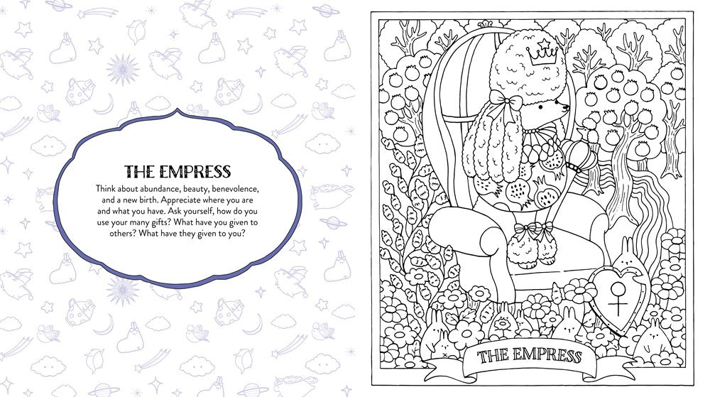 Kawaii Tarot Coloring Book