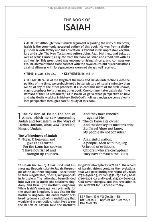 NKJV, Foundation Study Bible, Large Print, Leathersoft, Blue, Red Letter, Thumb Indexed, Comfort Print