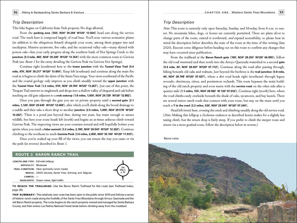 Hiking & Backpacking Santa Barbara & Ventura