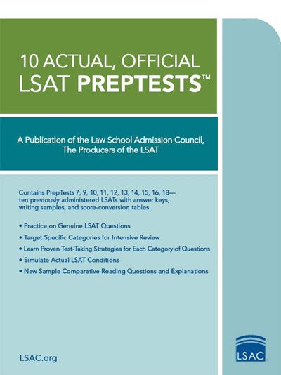 10 Actual, Official LSAT PrepTests