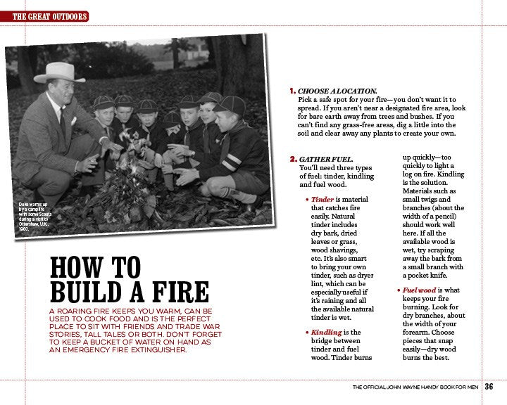 The Official John Wayne Handy Book for Men