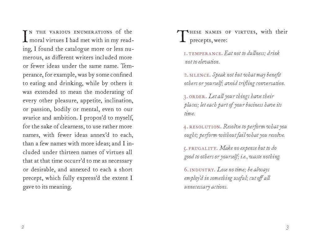 Benjamin Franklin's Book of Virtues