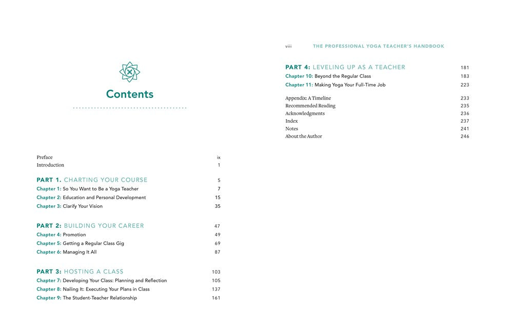 The Professional Yoga Teacher's Handbook