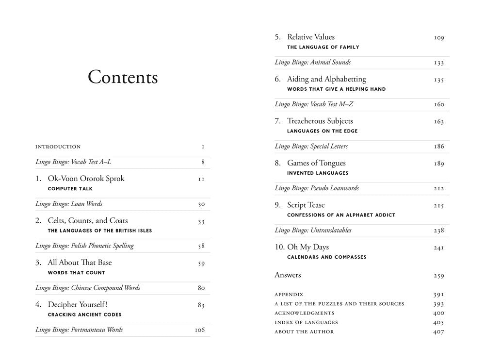 The Language Lover's Puzzle Book