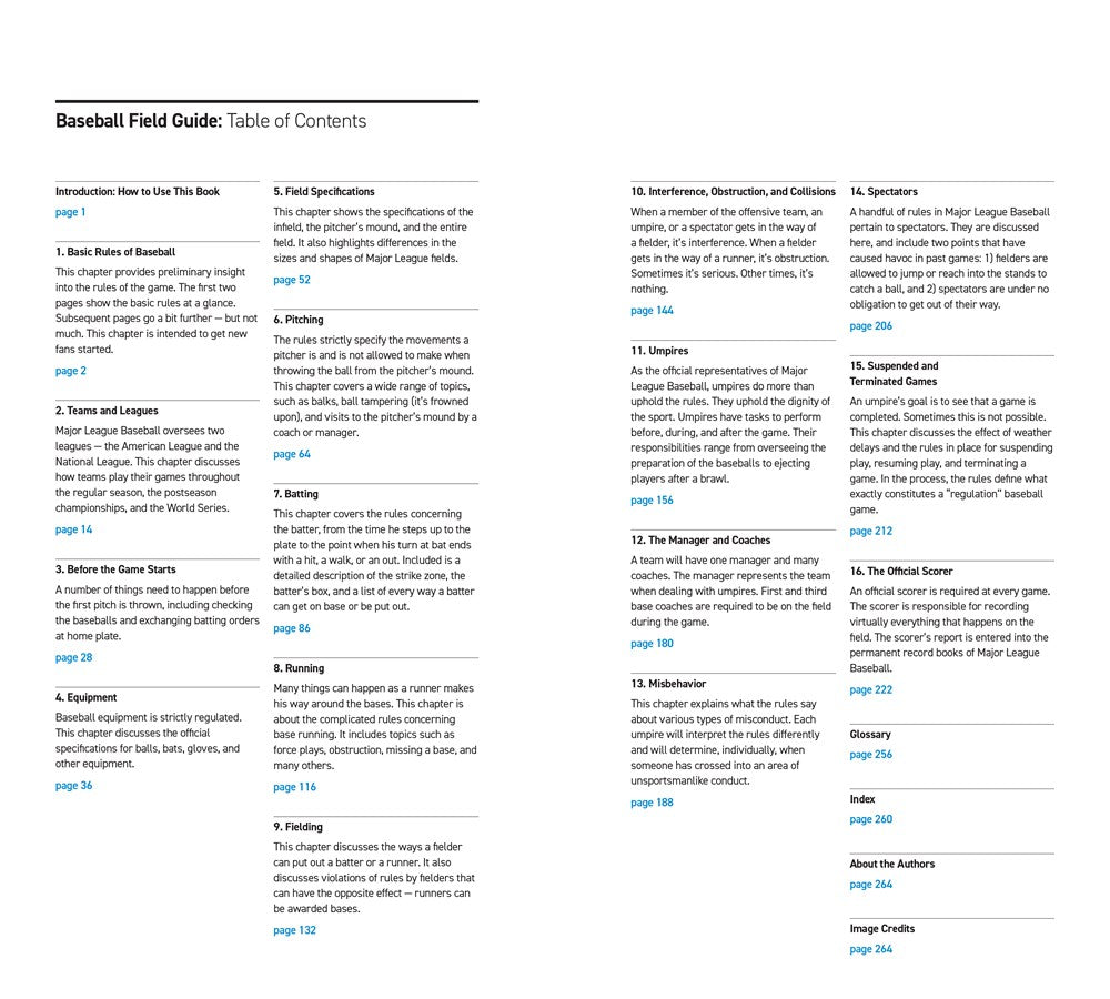 Baseball Field Guide, Fourth Edition
