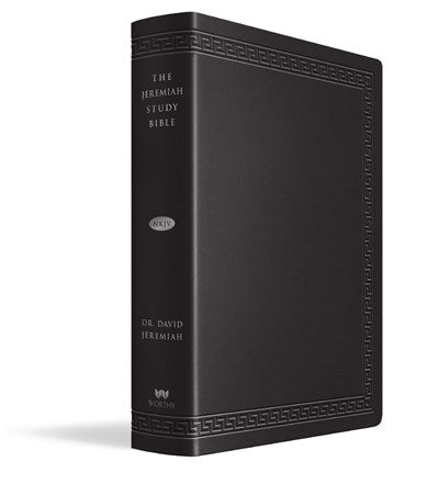 The Jeremiah Study Bible, NKJV Large Print Edition, Black LeatherLuxe(r) w/thumb index