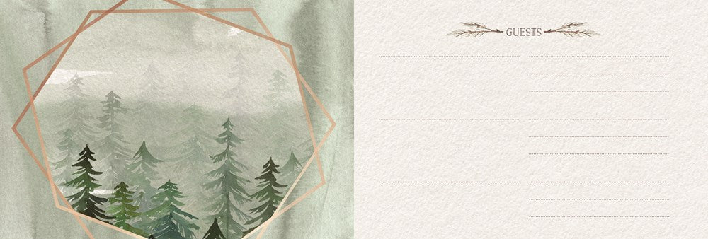 Guest Book Cabin Edition