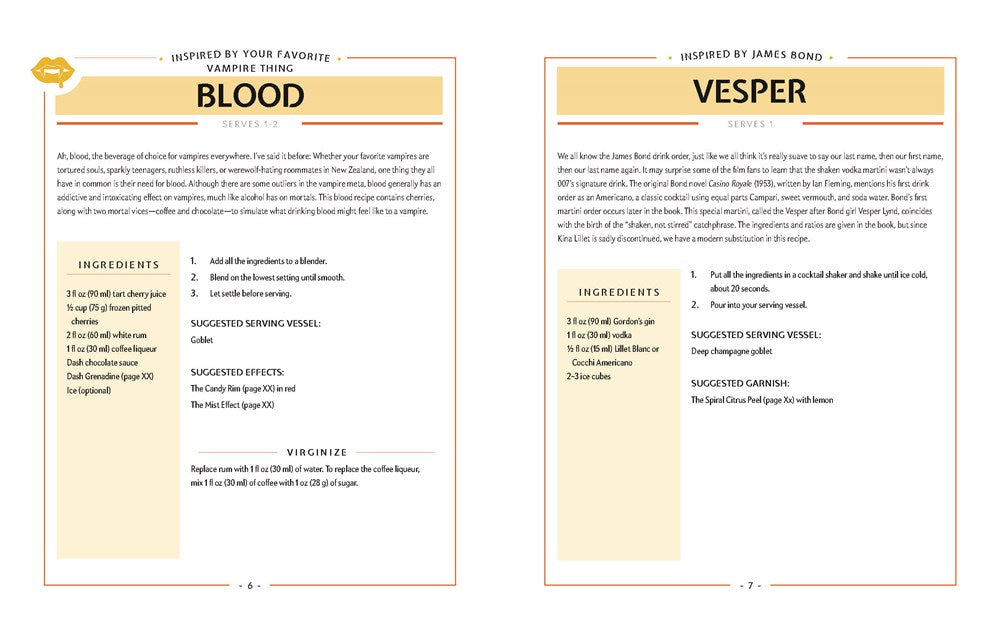 The Geeky Bartender Drinks