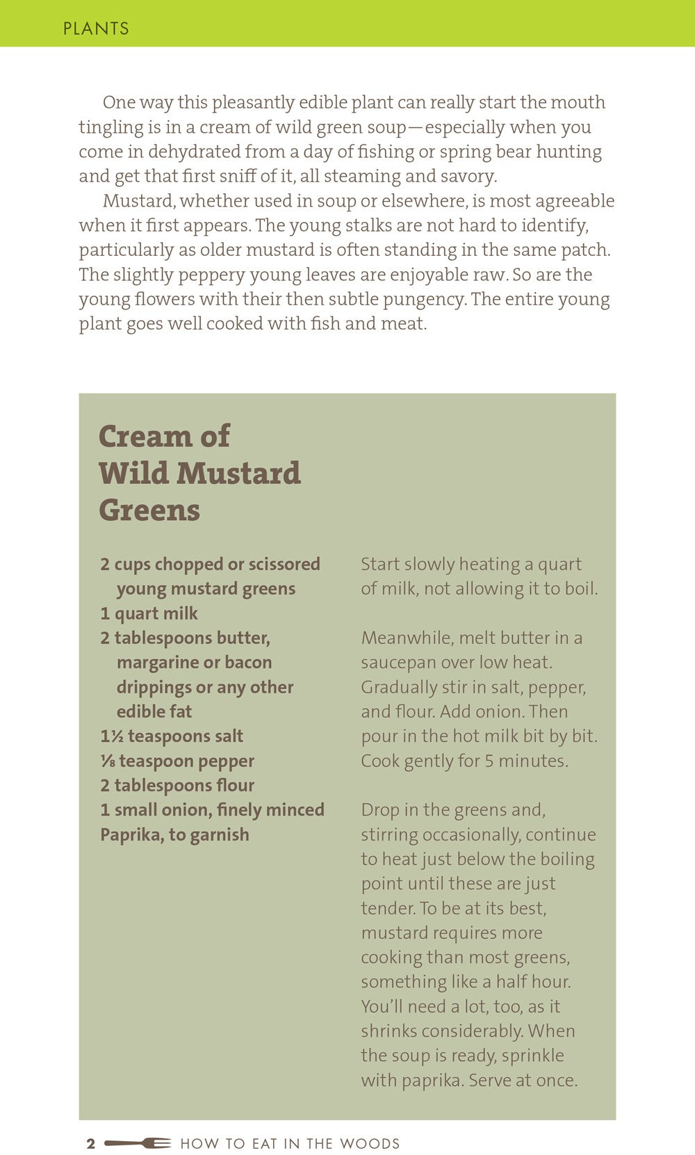 How to Eat in the Woods