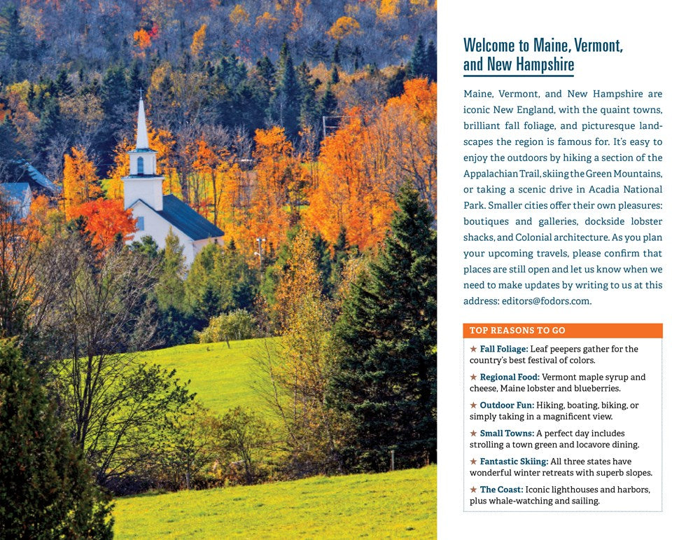 Fodor's Maine, Vermont & New Hampshire