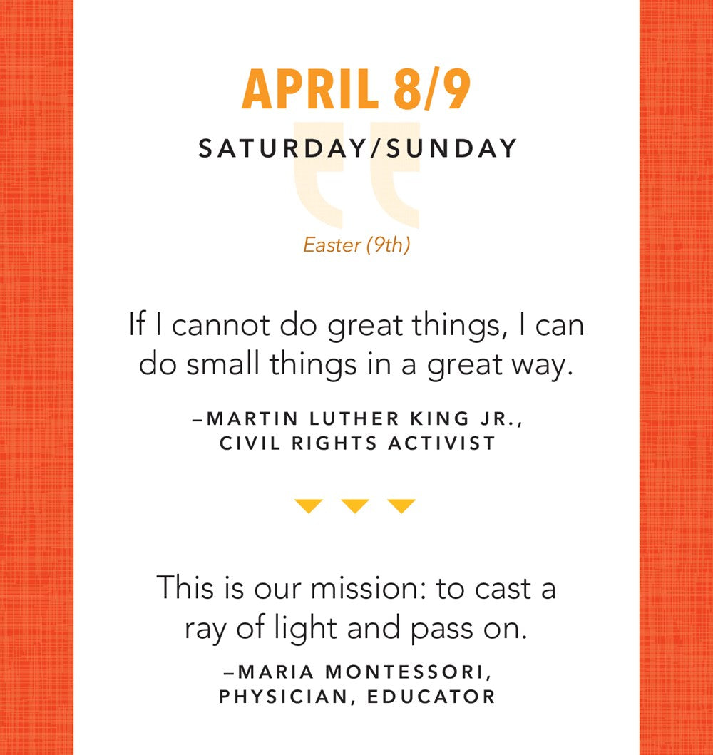 2023 Great Quotes From Great Leaders Boxed Calendar