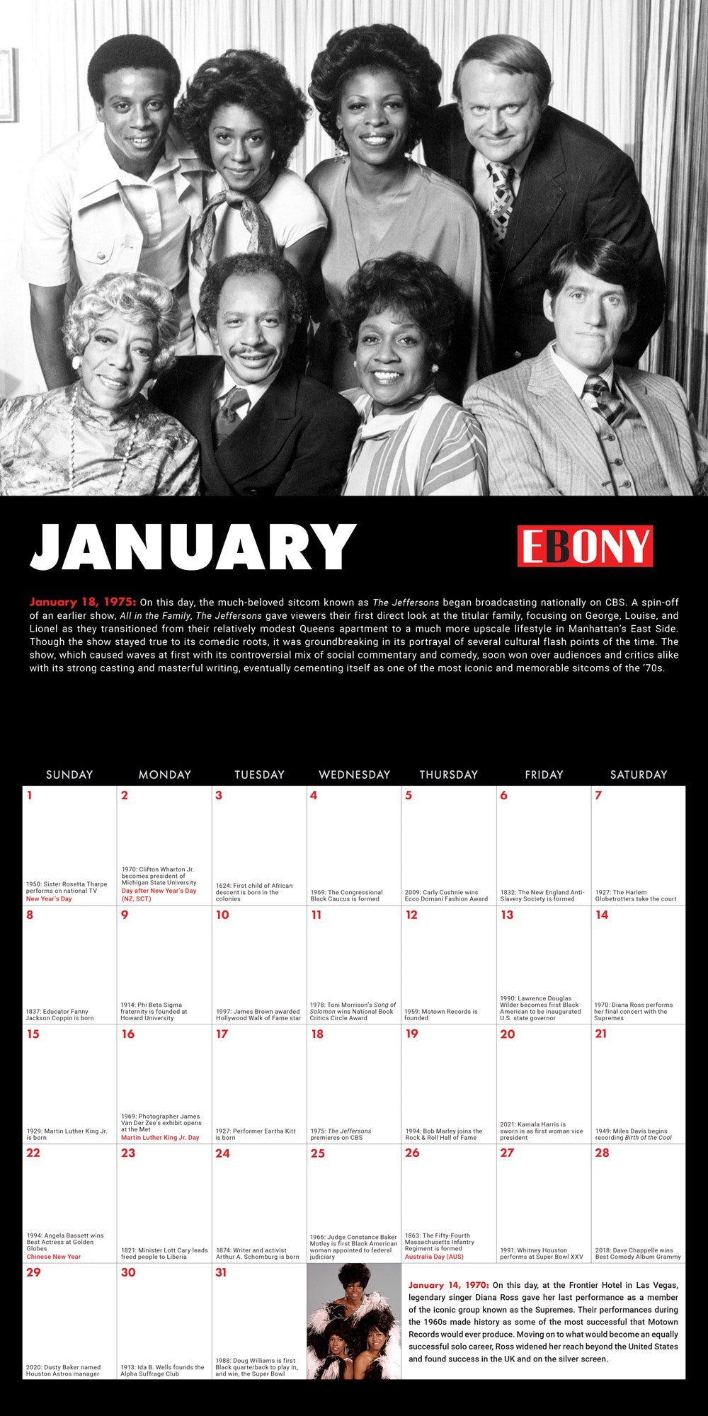 2023 This Day in Black History Wall Calendar
