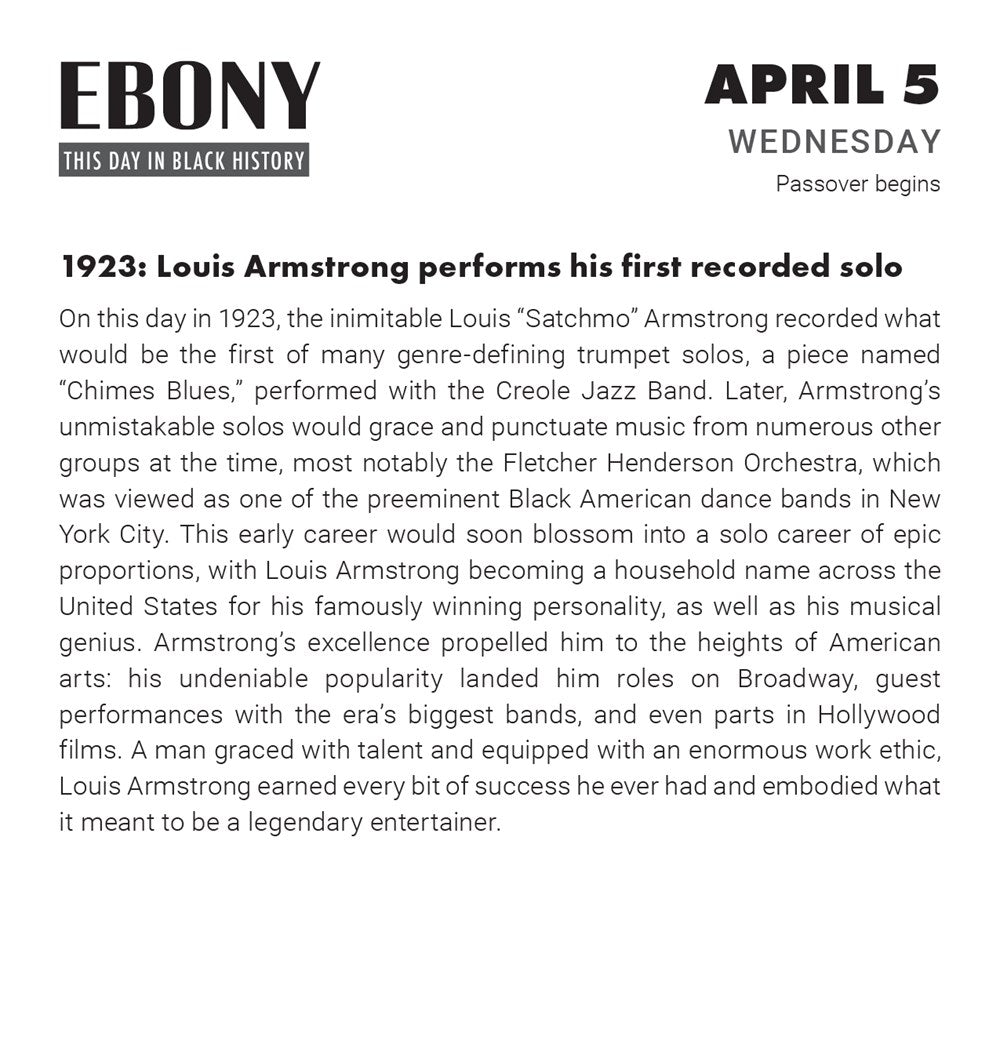 2023 This Day in Black History Boxed Calendar