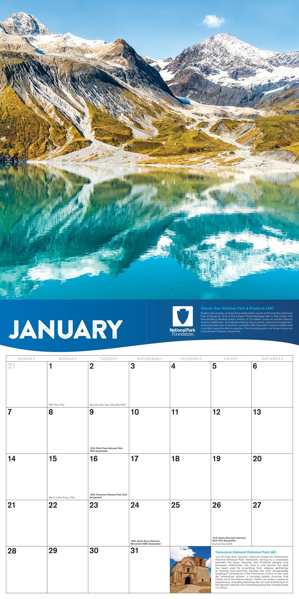 2024 National Park Foundation Wall Calendar