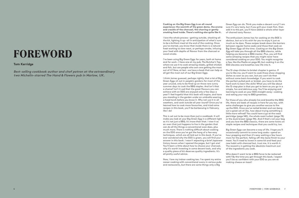 Cooking on the Big Green Egg