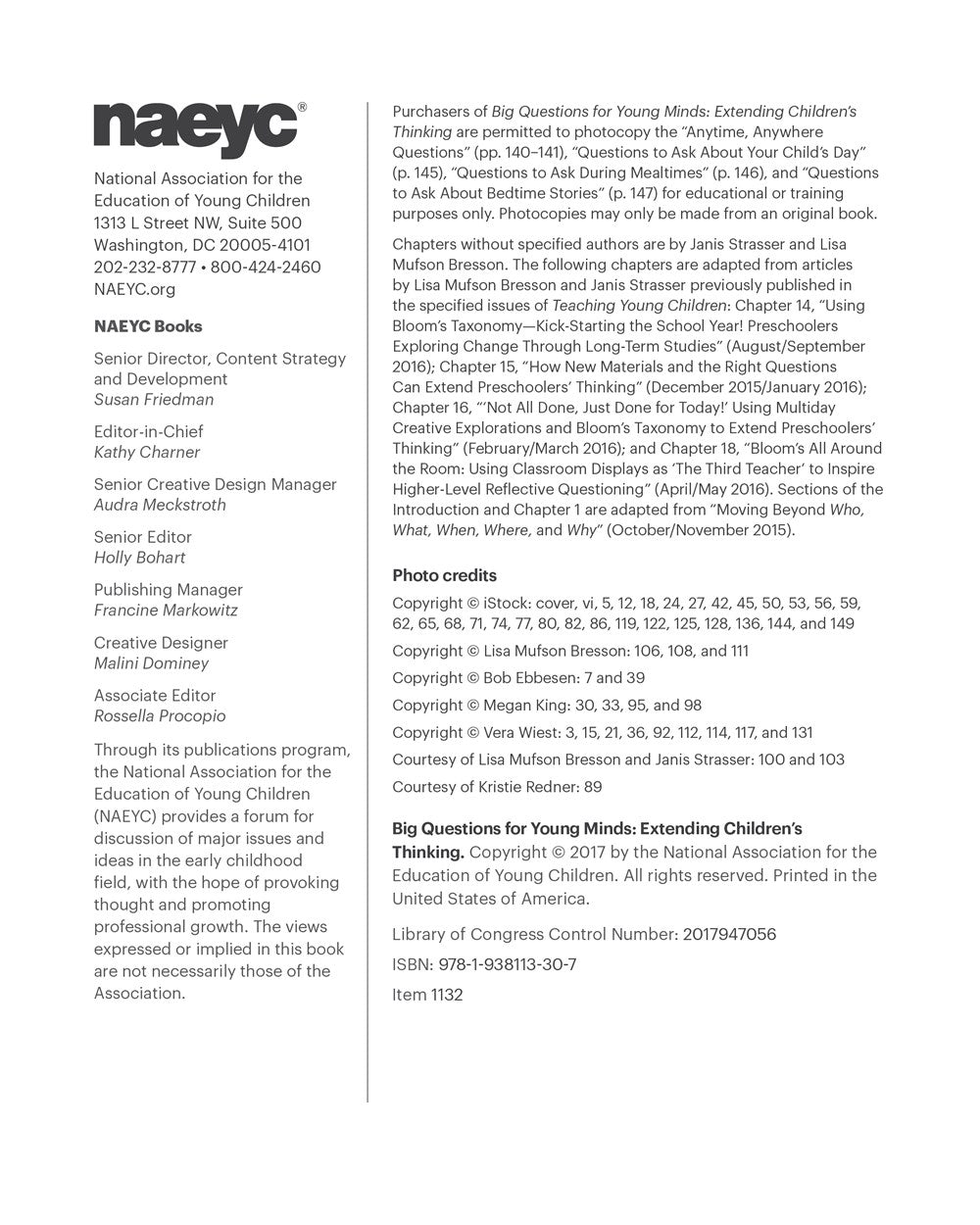 Big Questions for Young Minds