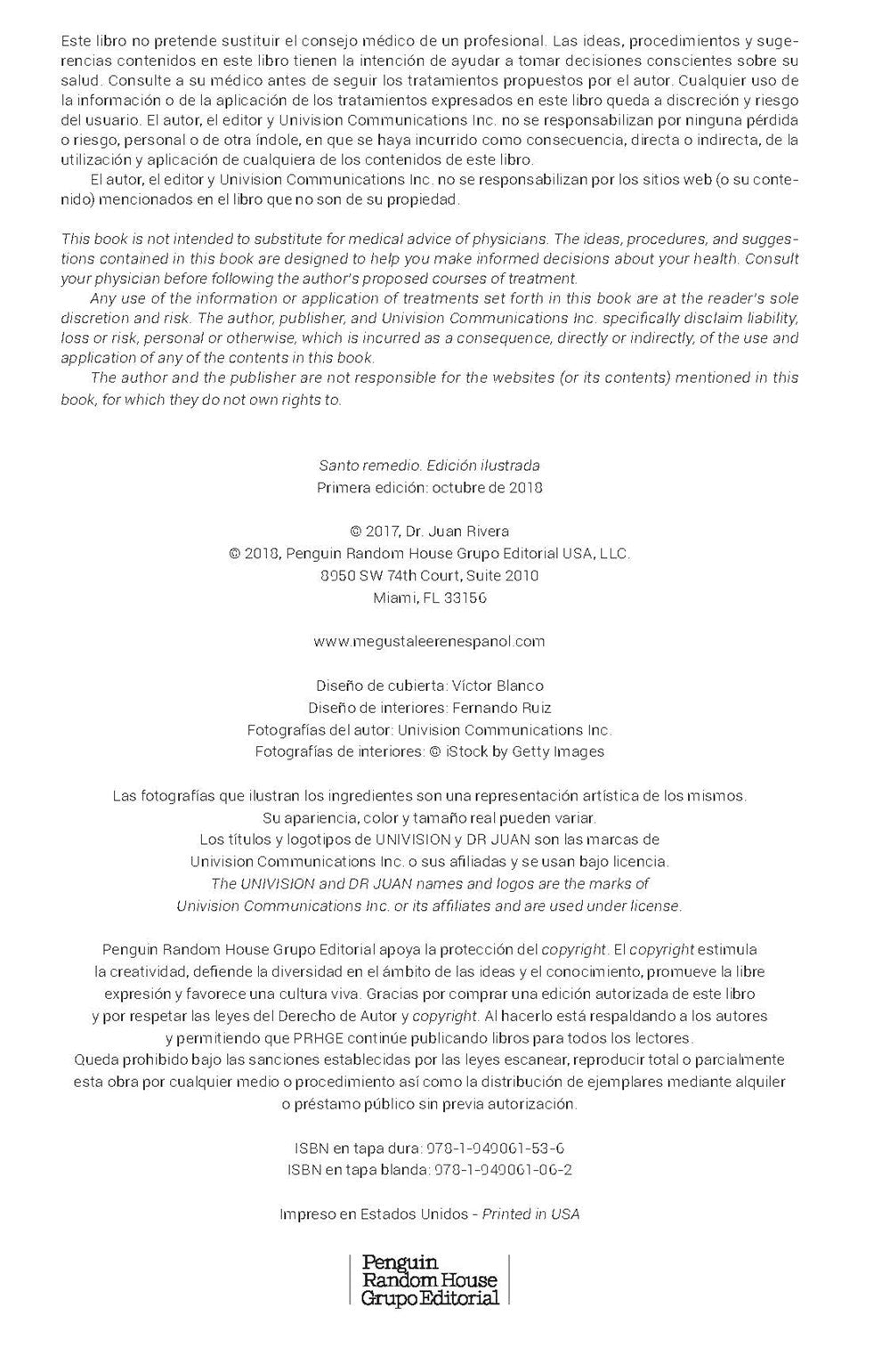 Santo remedio ilustrado y a color / Doctor Juan's Top Home Remedies. Illustrated and Full Color Edition