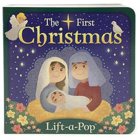 The First Christmas: Lift-a-Pop Pop-Up Nativity Board Book for Christians to Celebrate the Birth of Baby Jesus - Holiday Gift For Babies and Toddlers (Little Sunbeams)