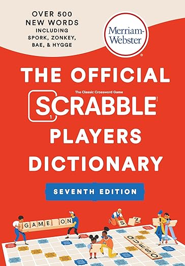 The Official SCRABBLE(r) Players Dictionary, Seventh Ed., Newest Edition, 2023 Copyright, (Jacketed Hardcover)