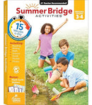 Summer Bridge Activities 3rd to 4th Grade Workbook, Activity Book With Math, Reading Comprehension, Science, Fitness, Social Studies, Writing Practice, and Flash Cards (Volume 5)