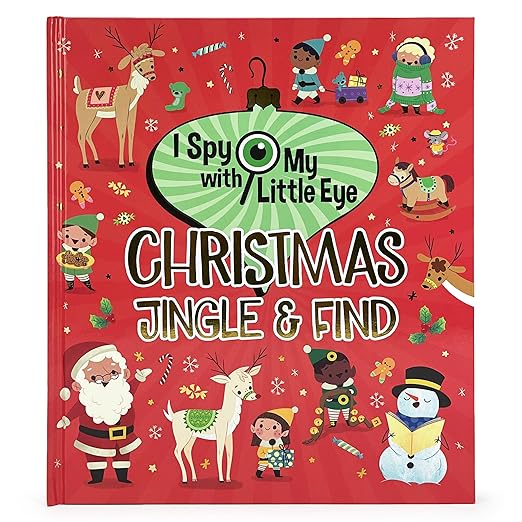 I Spy With My Little Eye Christmas Jingle & Find - Kids Search, Find, and Seek Activity Book, Ages 3, 4, 5, 6+