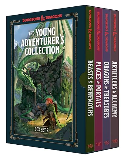 The Young Adventurer's Collection Box Set 2 (Dungeons & Dragons 4-Book Boxed Set): Beasts & Behemoths, Dragons & Treasures, Places & Portals, ... & Dragons Young Adventurer's Guides)