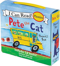 Pete the Cat 12-Book Phonics Fun!: A Box of 12 Mini-Books Featuring Short and Long Vowel Sounds - Expert-Reviewed Beginning Readers for Kids (Ages 3-6) (I Can Read Phonics Fun)