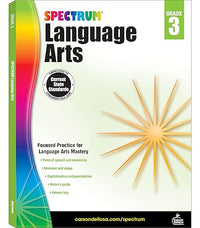 Spectrum Grade 3 Language Arts Workbook, English Grammar, Parts of Speech, Sentence Building Skills, Vocabulary, Punctuation, and More, ELA Classroom or Homeschool Curriculum