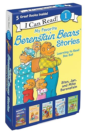 The Berenstain Bears 12-Book Phonics Fun!: Includes 12 Mini-Books Featuring Short and Long Vowel Sounds (I Can Read Phonics, 4)