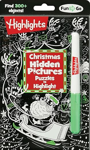 Christmas Hidden Pictures Puzzles to Highlight: Activity Book with Winter Puzzles, Over 300 Hidden Objects and Bright Highlighter Fun