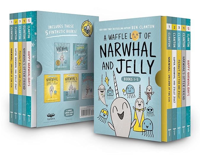 A Waffle Lot of Narwhal and Jelly (Hardcover Books 1-5) (A Narwhal and Jelly Book)