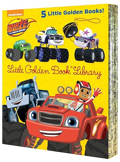 Blaze and the Monster Machines Little Golden Book Library -- 5 Little Golden Books: Five of Nickeoldeon's Blaze and the Monster Machines Little Golden Books