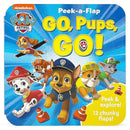 Peek-a-Flap Paw Patrol Go, Pups, Go! A Children's Lift-a-Flap Board Book for Little Paw Patrol Lovers; Chase and Friends Interactive Adventure