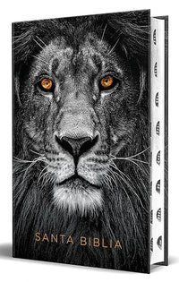 Biblia RVR 1960 letra grande tamaño manual, tapa dura León de Juda con índice / Spanish Bible RVR 1960 Handy Size Large Print Hardcover Lion of Judah with In (Spanish Edition)