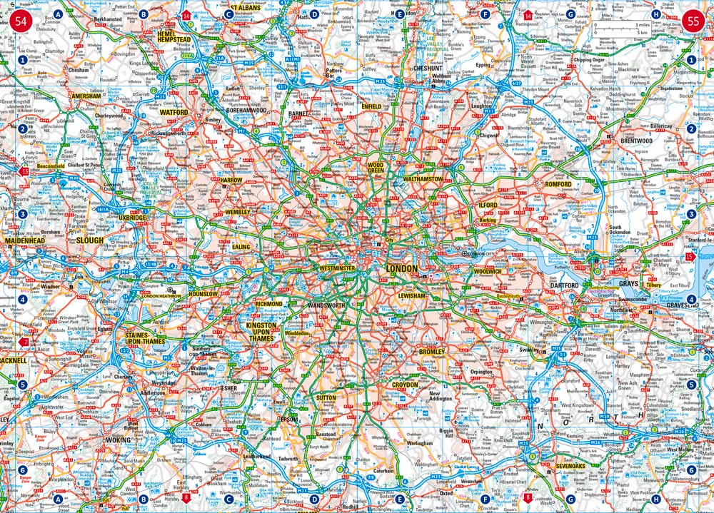 2020 Collins Handy Road Atlas Britain and Ireland