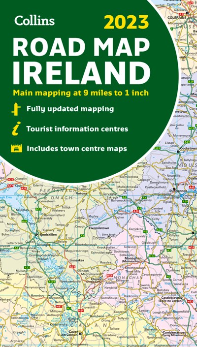2023 Collins Road Map of Ireland