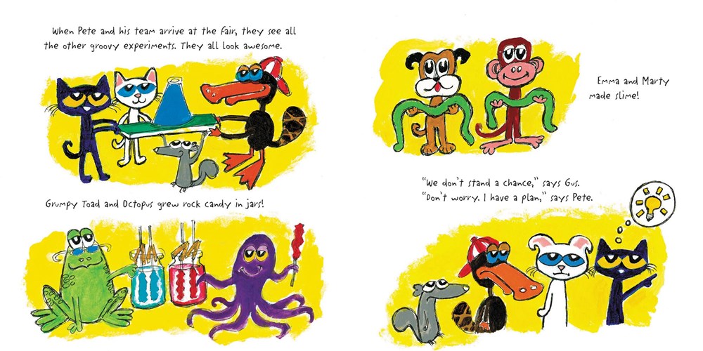 Pete the Cat and the Supercool Science Fair: Includes Over 30 Stickers!
