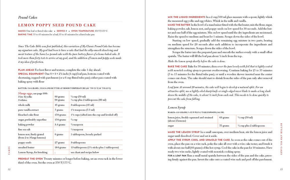 The Cake Bible, 35th Anniversary Edition: A Perfect Book for Serious Bakers and Cake Lovers from Acclaimed Baker Rose Levy Beranbaum. Now Updated with New Ingredients, Equipment, and Methods
