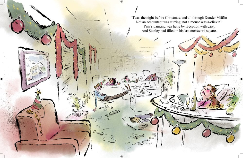 The Night Before Christmas at Dunder Mifflin: An Illustrated Retelling of a Christmas Classic Featuring Dunder Mifflin's Most Memorable Characters