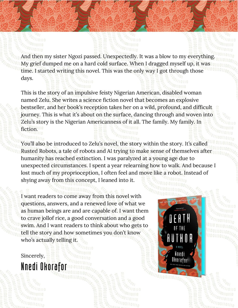 Death of the Author (Deluxe Limited Edition): A Stunning Africanfuturist Exploration of the Power of Humanity's Greatest Creation: STORYTELLING