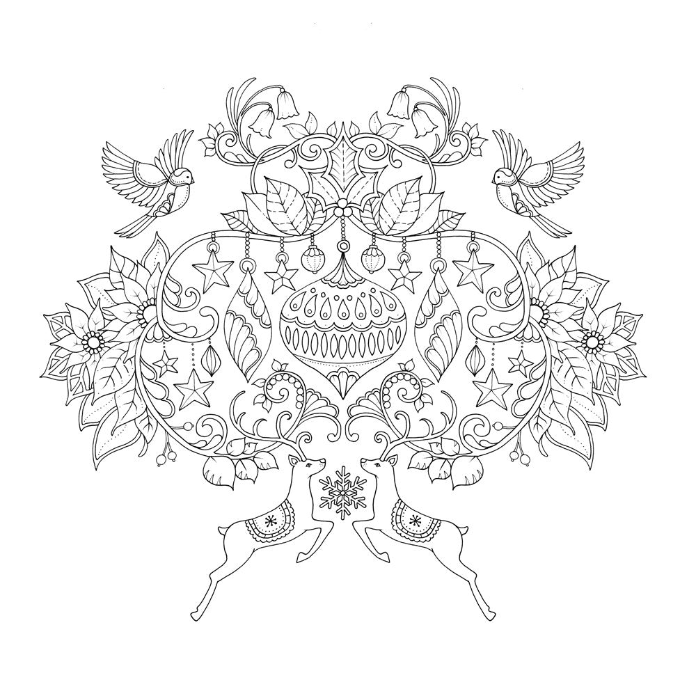 Johanna's Christmas: A Festive Coloring Book for Adults