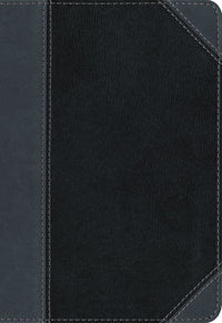 NIV, Thinline Bible, Large Print, Leathersoft, Black/Gray, Red Letter, Comfort Print