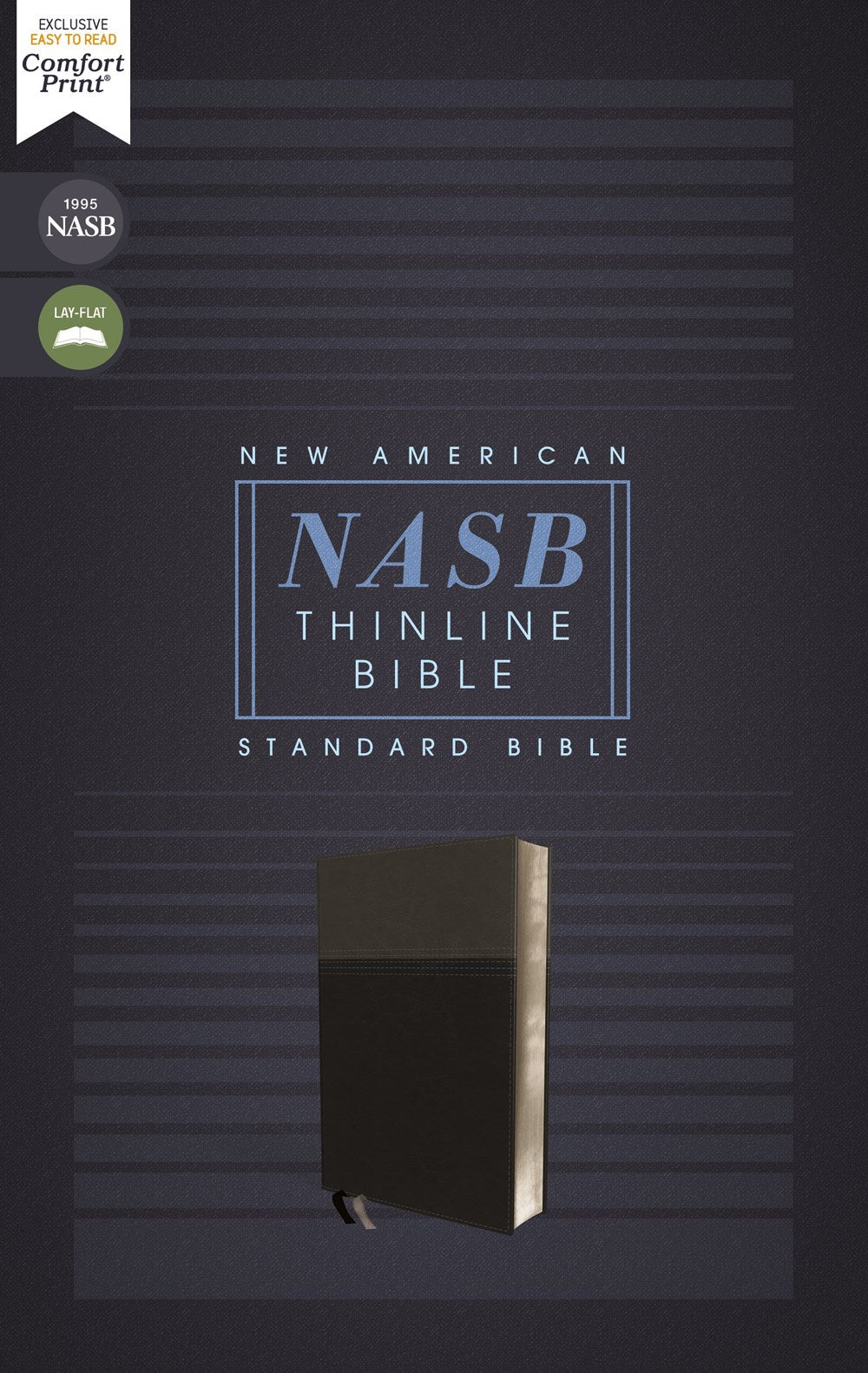 NASB, Thinline Bible, Leathersoft, Black, Red Letter, 1995 Text, Comfort Print