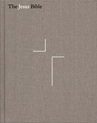 The Jesus Bible, NIV Edition, Cloth over Board, Gray Linen, Comfort Print