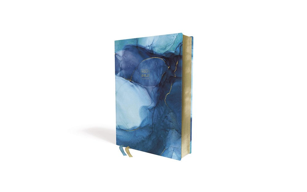 NIV, Artisan Collection Bible, Cloth over Board, Blue, Art Gilded Edges, Red Letter, Comfort Print