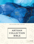 NIV, Artisan Collection Bible, Cloth over Board, Blue, Art Gilded Edges, Red Letter, Comfort Print